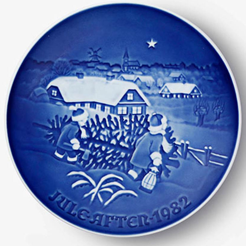 Weihnachtsteller von Bing & Grondahl aus dem Jahr 1982