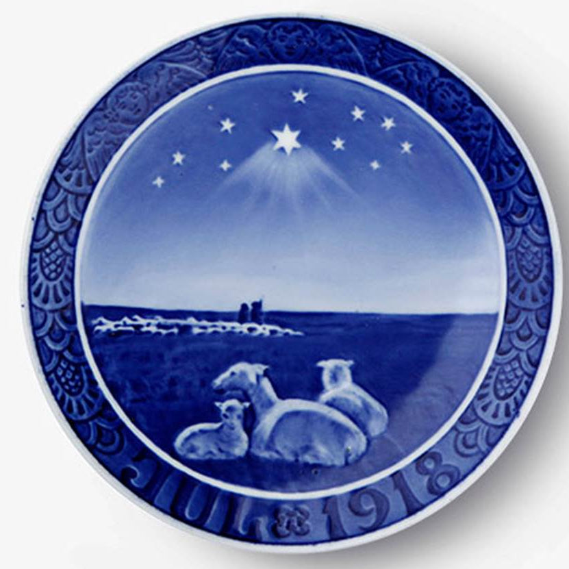 Weihnachtsteller der königlichen Familie Kopenhagen von 1918