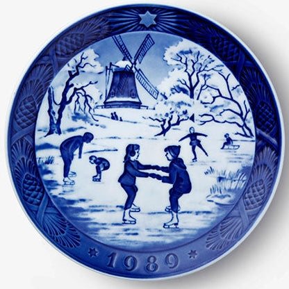 Weihnachtsteller von Royal Copenhagen, 1989