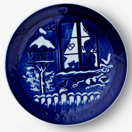 Weihnachtsteller von Royal Copenhagen aus dem Jahr 2001