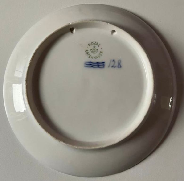 Weihnachtsteller der königlichen Königsfamilie Kopenhagen von 1908