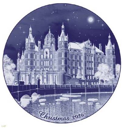 2025 Berlin Design Weihnachtsteller Englischer Text