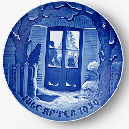 Weihnachtsteller von Bing &amp; Grondahl aus dem Jahr 1959