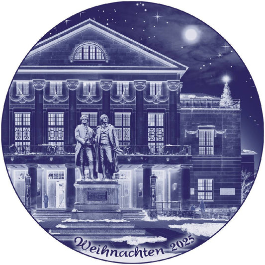 2024 Berliner Design Weihnachtsteller, Deutscher Text