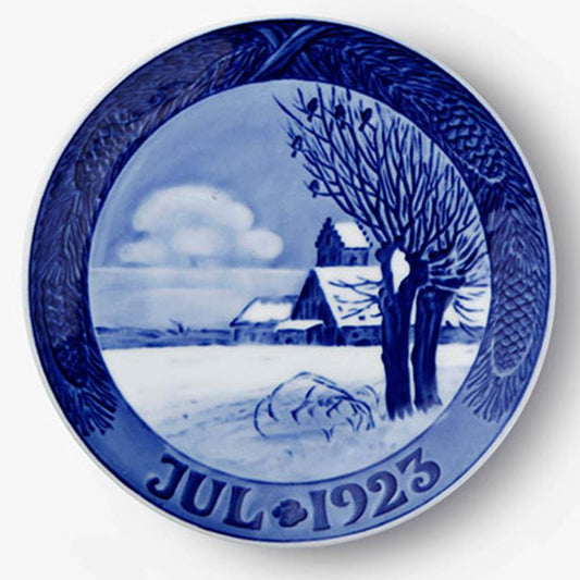 Weihnachtsteller von Royal Copenhagen, 1923