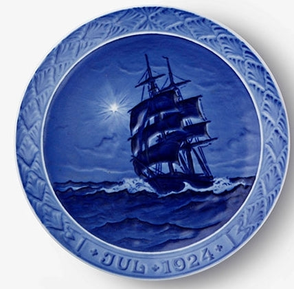 Weihnachtsteller von Royal Copenhagen, 1924