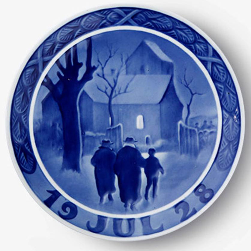 Weihnachtsteller von Royal Copenhagen, 1928
