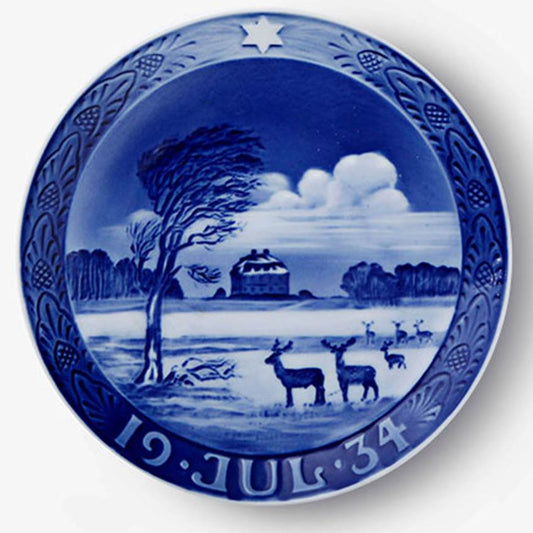 Weihnachtsteller von Royal Copenhagen, 1934