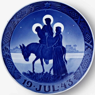 Weihnachtsteller von Royal Copenhagen, 1943