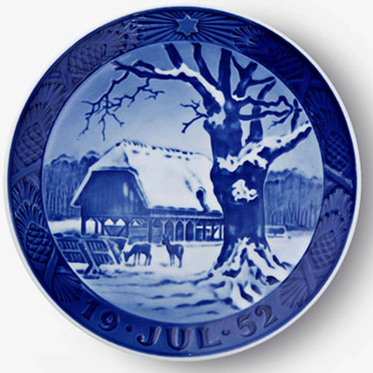 Weihnachtsteller von Royal Copenhagen, 1952