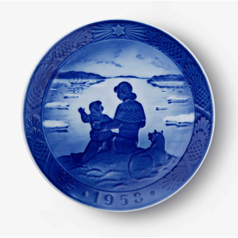 Weihnachtsteller von Royal Copenhagen, 1958
