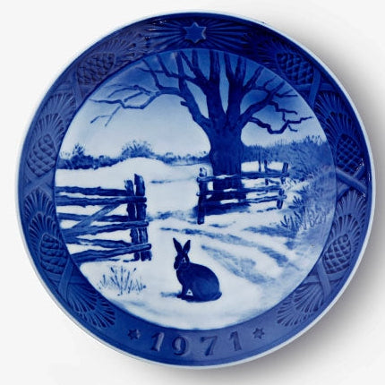 Weihnachtsteller von Royal Copenhagen, 1971