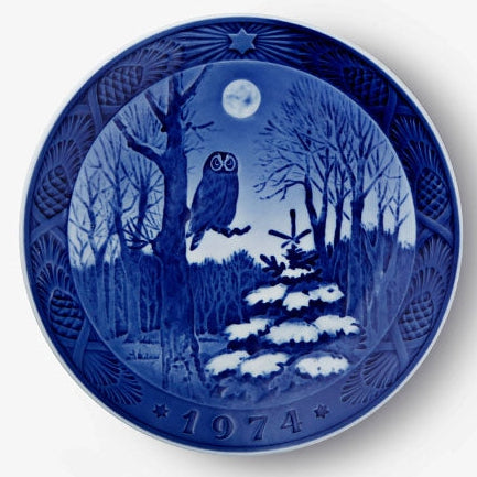 Weihnachtsteller von Royal Copenhagen, 1974