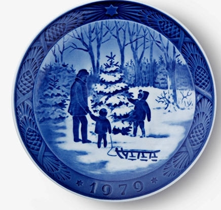 Weihnachtsteller von Royal Copenhagen, 1979