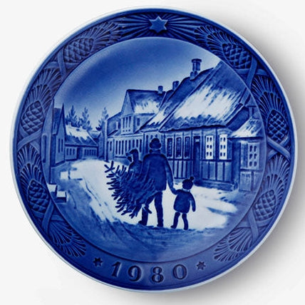 Weihnachtsteller von Royal Copenhagen, 1980