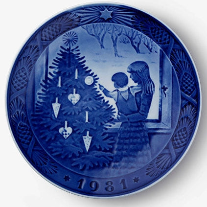 Weihnachtsteller von Royal Copenhagen, 1981