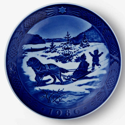 Weihnachtsteller von Royal Copenhagen, 1986
