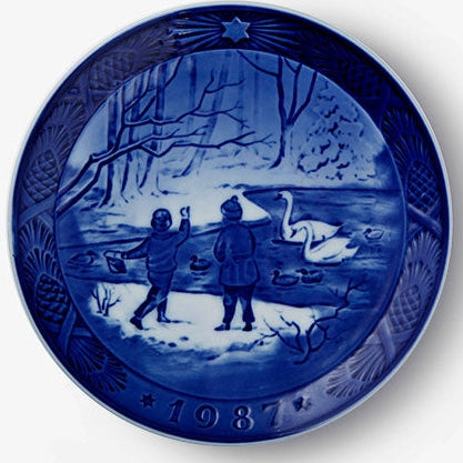 Weihnachtsteller von Royal Copenhagen, 1987