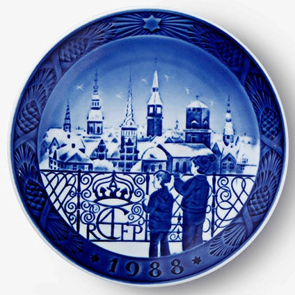 Weihnachtsteller von Royal Copenhagen, 1988