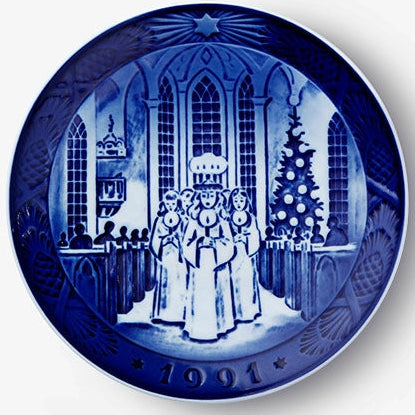 Weihnachtsteller von Royal Copenhagen, 1991