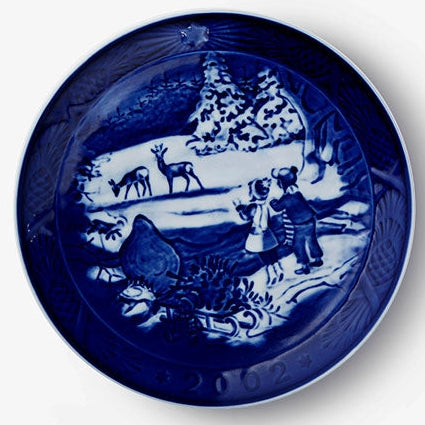 Weihnachtsteller von Royal Copenhagen aus dem Jahr 2002