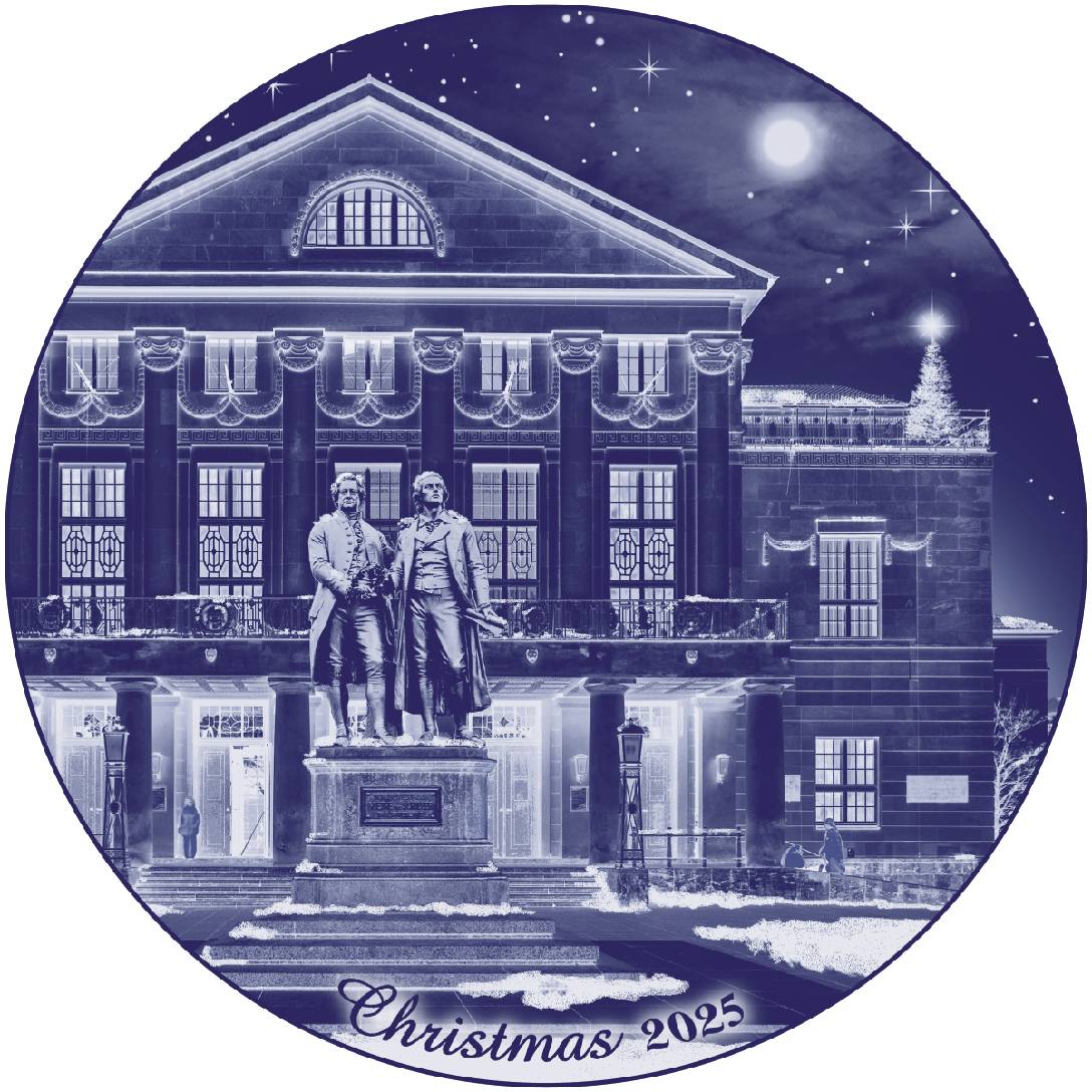 2024 Berlin Design Weihnachtsteller mit englischem Text
